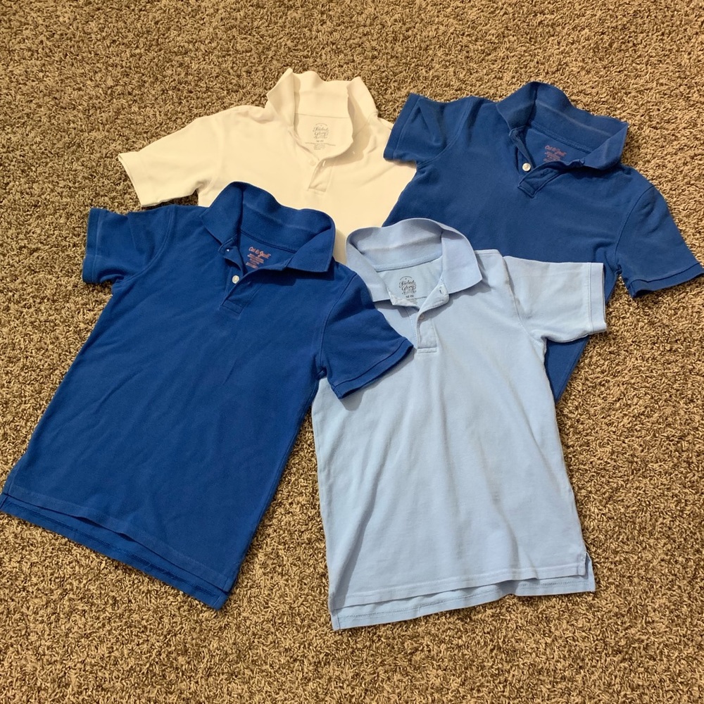 Lots of boy’s polo shirts